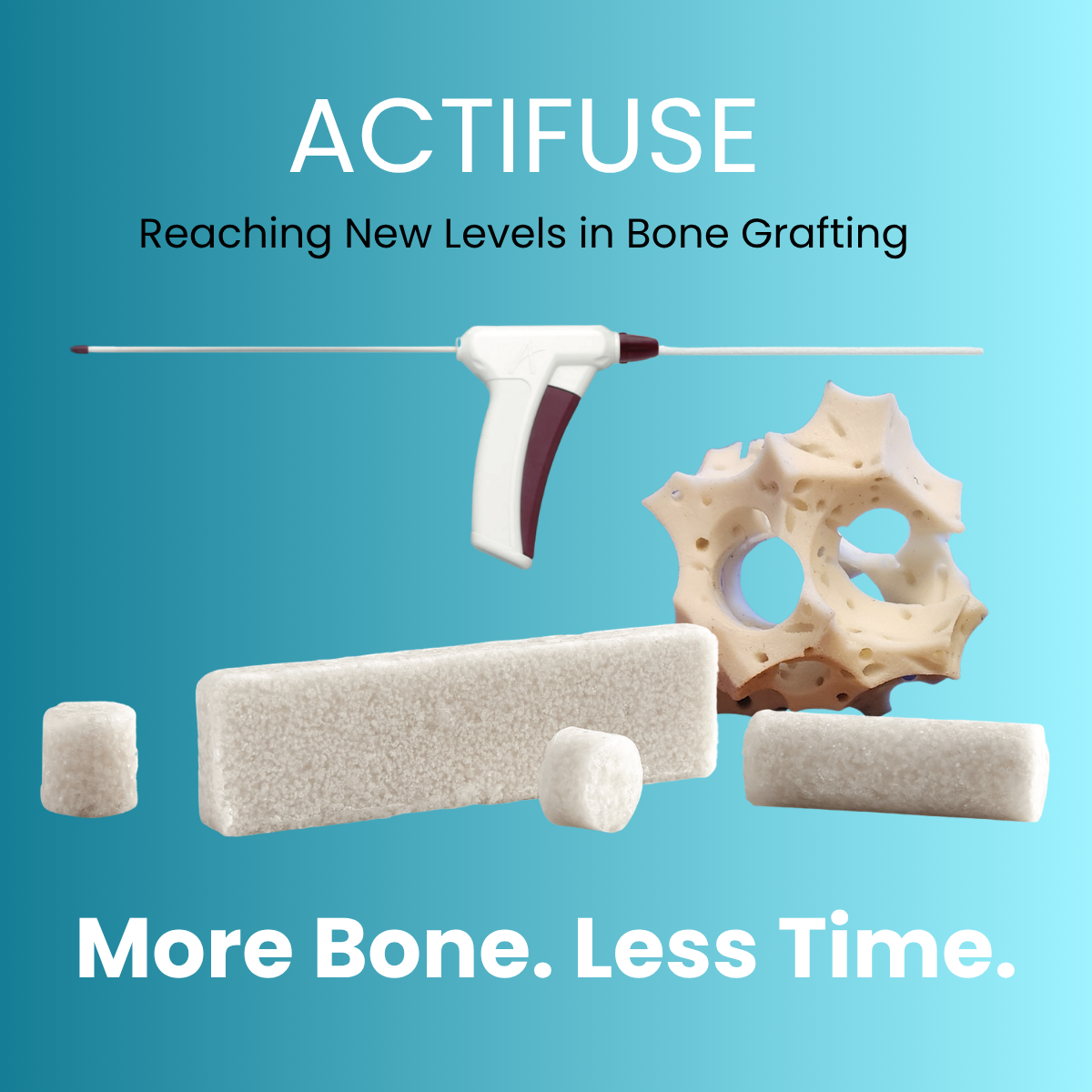 ACTIFUSE bone graft turns into your bone as your fusion heals