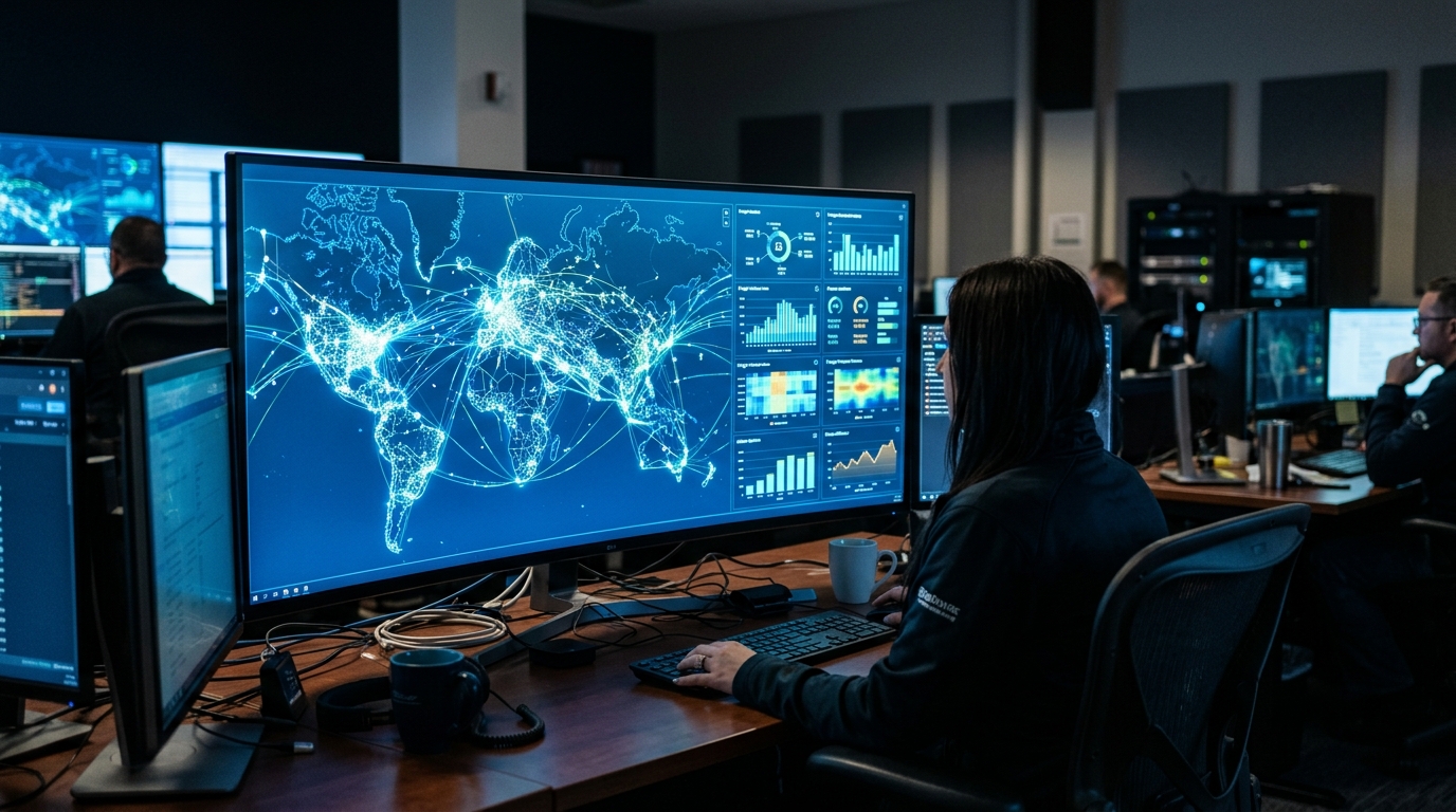 A logistics dashboard with live shipment tracking