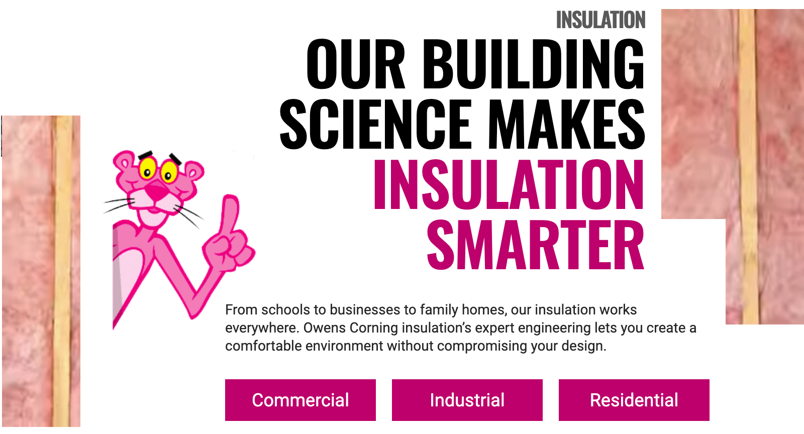 Owens Corning Fiberglass Insulation