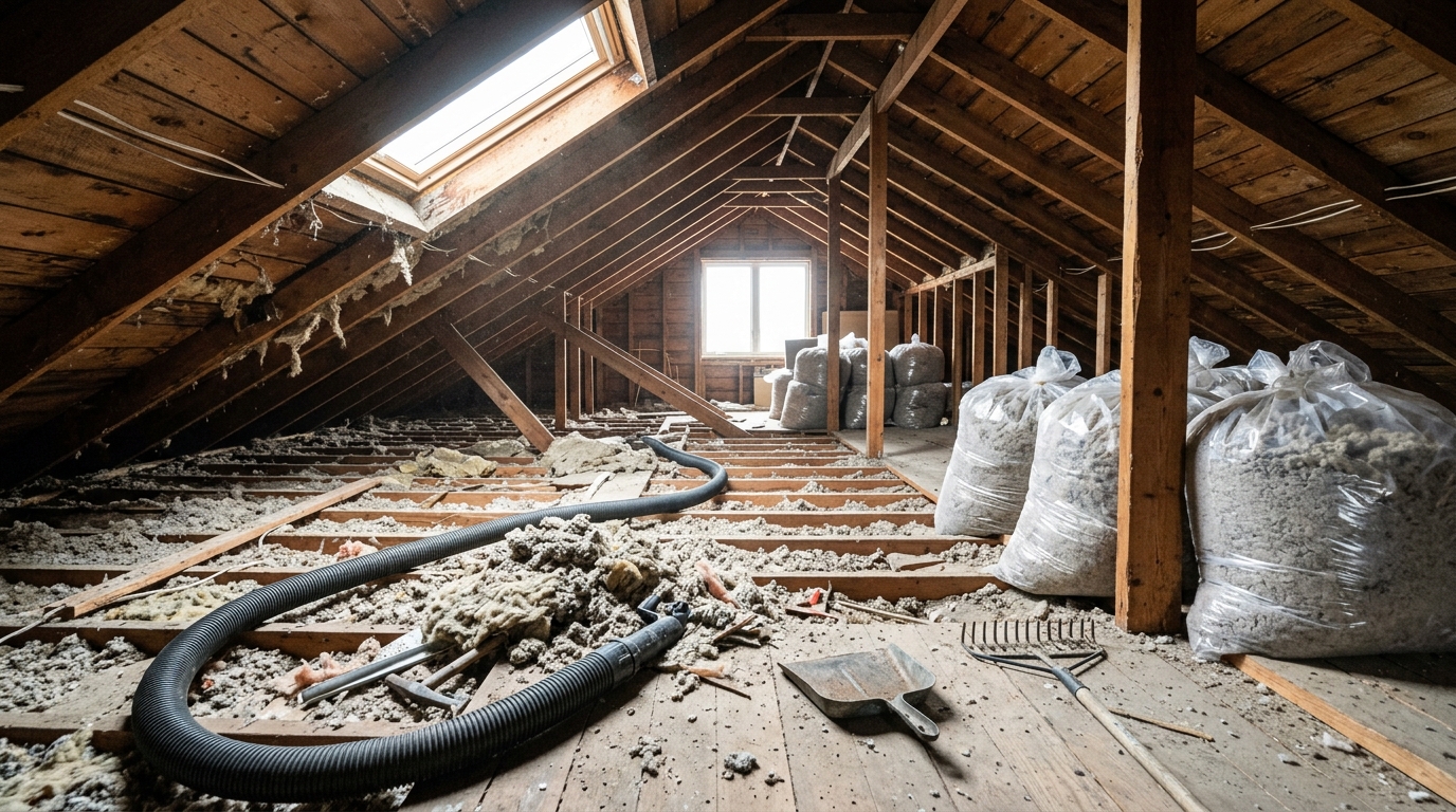 Attic Insulation Removal
