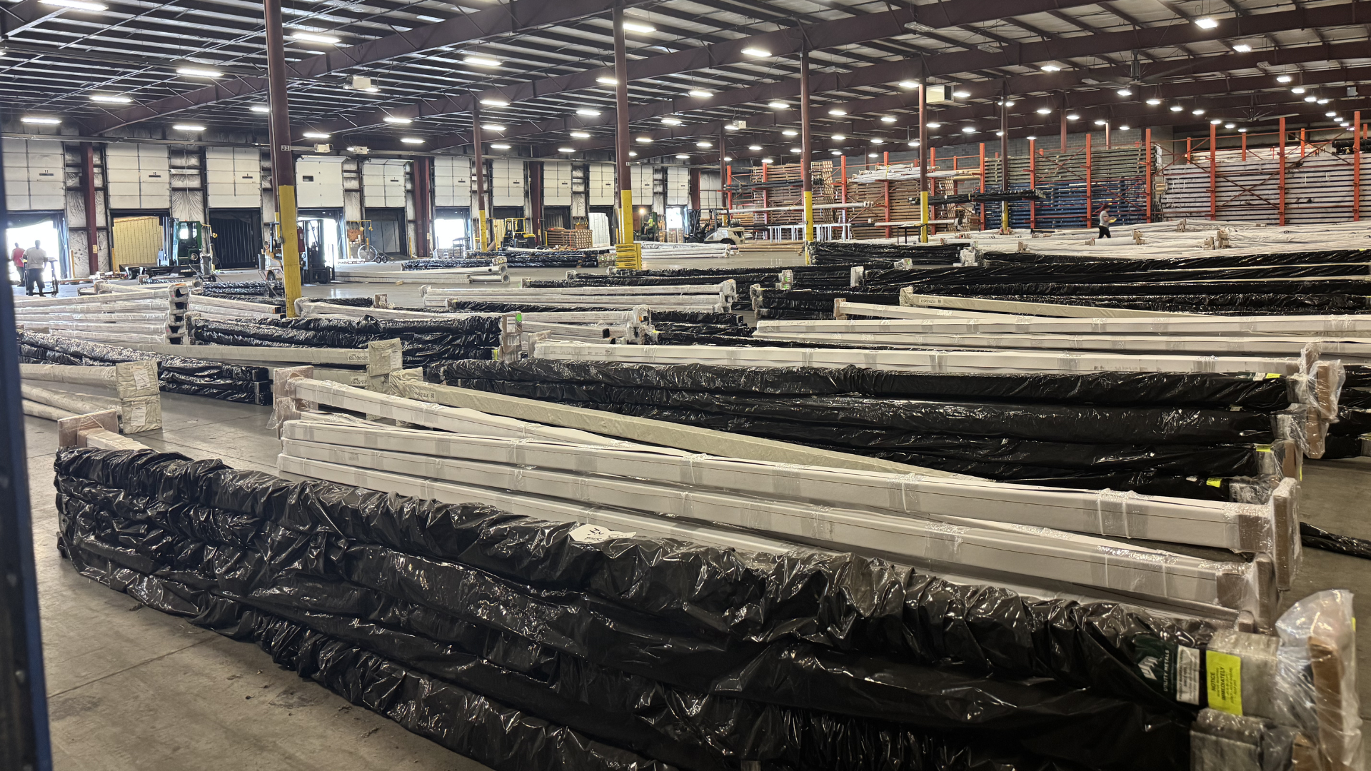 Store and deliver poles to job sites on demand with dedicated warehouse coordination.
