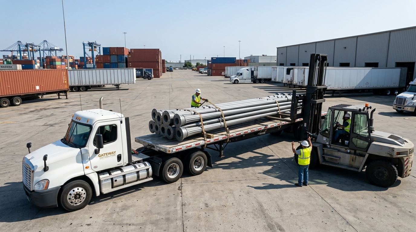 Load from any side for freight that won't fit through a dock door.