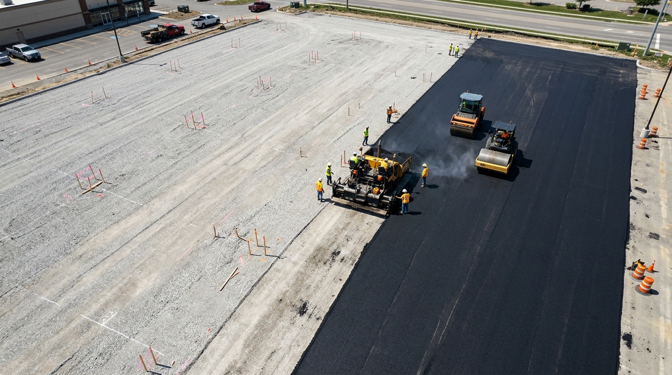 Durable commercial pavement that lasts with our 50+ years of expertise.