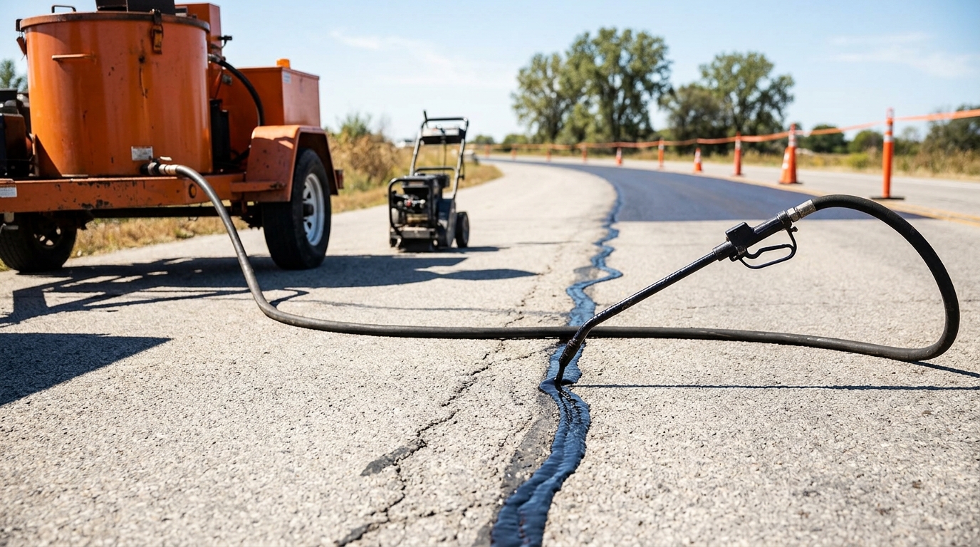 Stop water damage before it starts with professional crack sealing services.